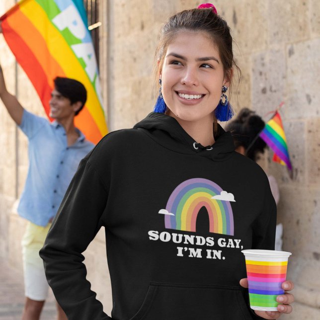 Camiseta Soa Gay, estou dentro (Gay Pride Women's Hoodie)