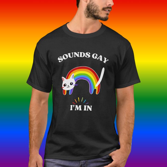 Camiseta Soa Gay, estou no Gato Colorido LGBT (Criador carregado)