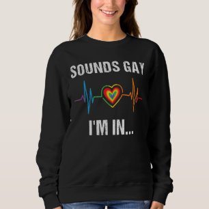 Camiseta Soa Gay, estou no "Heartbeat Rainbow Lgbt Gay Prid