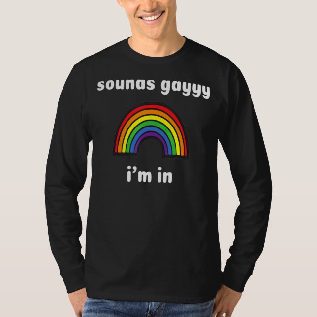 Camiseta Soa Gay, estou no Orgulho Arco-Íris (Frente)