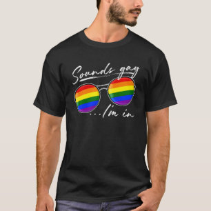 Camiseta Soa Gay I M No Funny Lgbt Pride Rainbow Sunglas