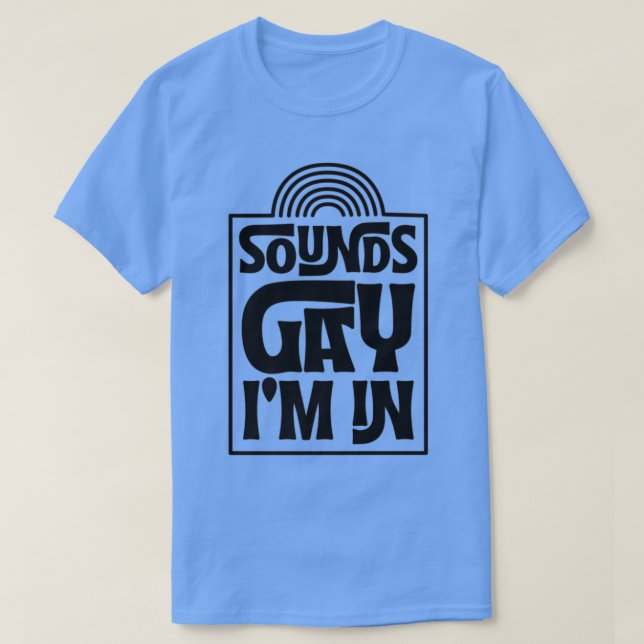 Camiseta Soa Gay Im No Primo Mo Do Arco-Íris LGBTQ Minimali (Frente do Design)