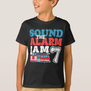 Camiseta Soa o alarme que sou 7 7 Aniversário do Bombeiro