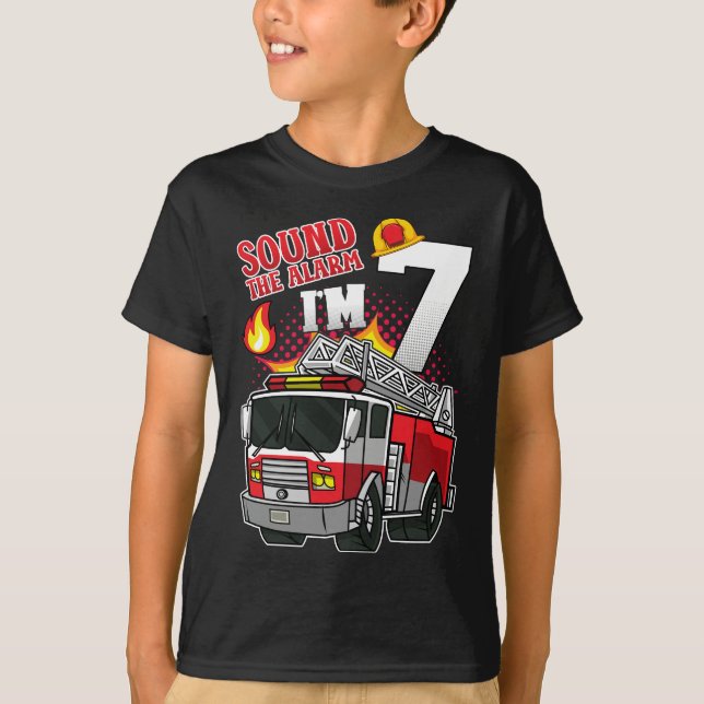 Camiseta Soa o alarme que sou 7 bombeiros (Frente)