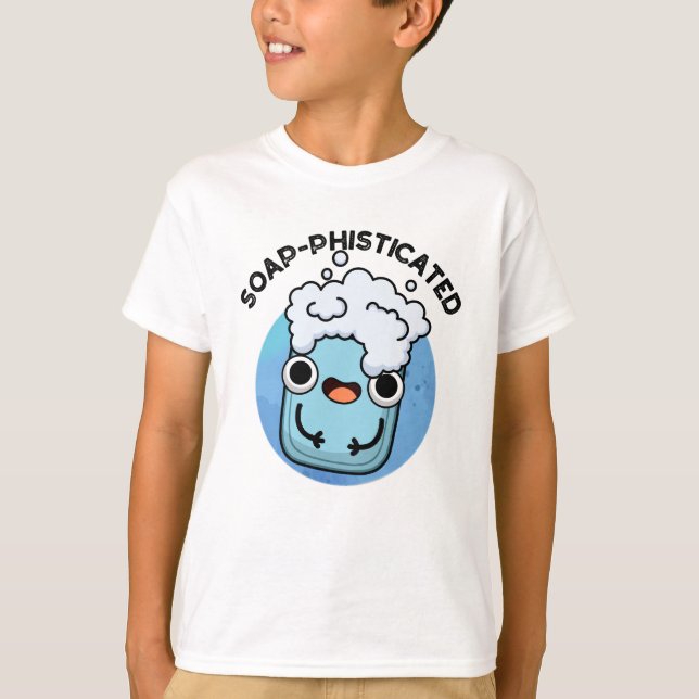 Camiseta Soap-Pun Engraçado Físico-Sabonete (Frente)