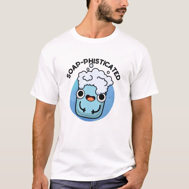 Camiseta Soap-Pun Engraçado Físico-Sabonete (Frente)