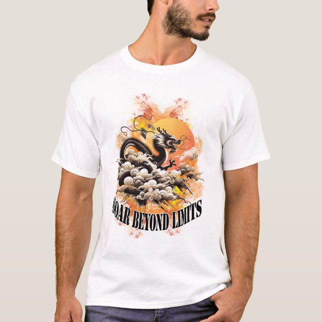 Camiseta Soar Além dos Limites Homens Branco (Frente)