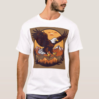 Camiseta "Soar Alto: Abraça Sua Águia Interna"