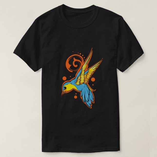 Camiseta Soar Bluebird (Frente do Design)