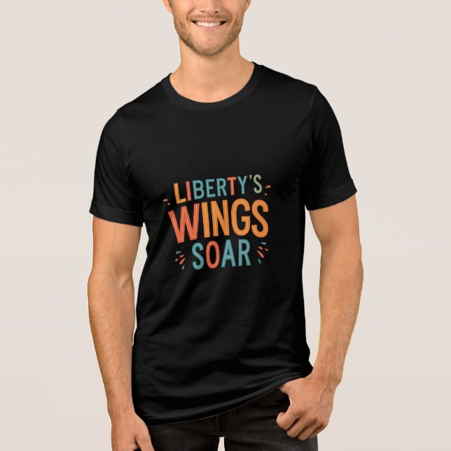 Camiseta Soar das Asas da Liberdade - Liberdade e Voo Inspi (Frente)