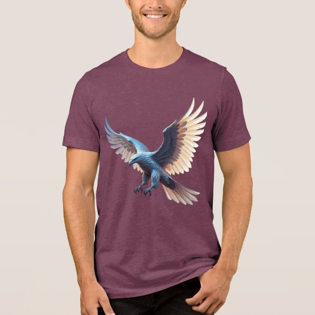 Camiseta Soaring Crystal Eagle – Symbol of Transformation (Frente)