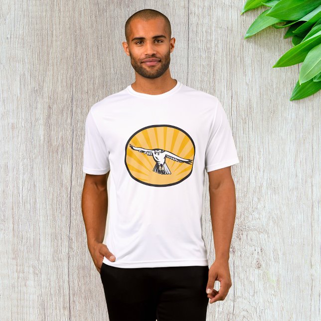 Camiseta Soaring Falcon Bold Bird of Prey (Criador carregado)