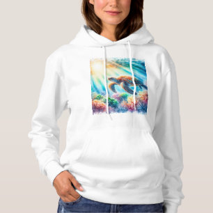 Camiseta sob a tartaruga marinha oceânica