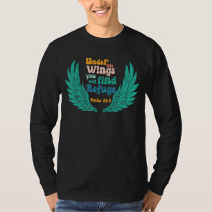 Camiseta Sob As Asas, Encontrará Refúgio Salm 914 Chr