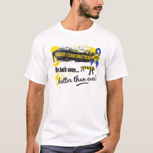 Camiseta Sob o cancer retal da construção