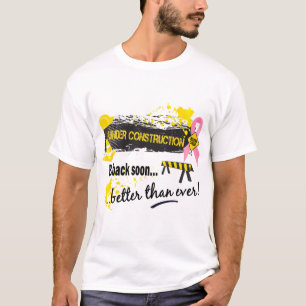Camiseta Sob o cancro da mama da construção