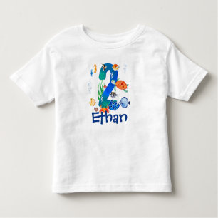 Camiseta Sob o diafragma do segundo aniversário marinho