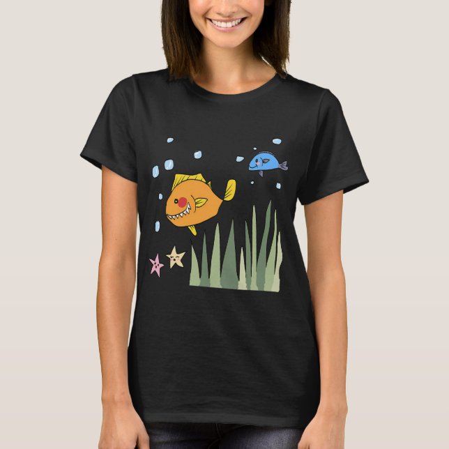 Camiseta sob o mar (Frente)