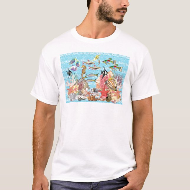 Camiseta Sob o mar (Frente)