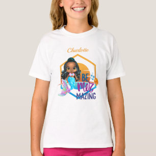 Camiseta Sob o mar, seja personalizada a sereia mais impres