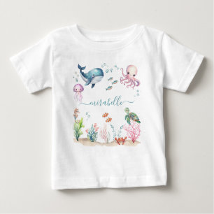 Camiseta Sob O Nome Personalizado De Animais Coloridos No M