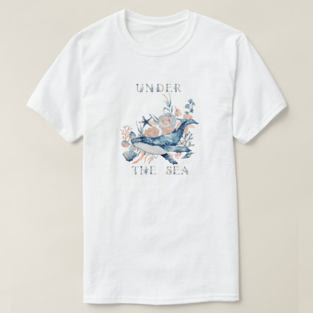 Camiseta Sob O Véu Do Mar (Frente do Design)