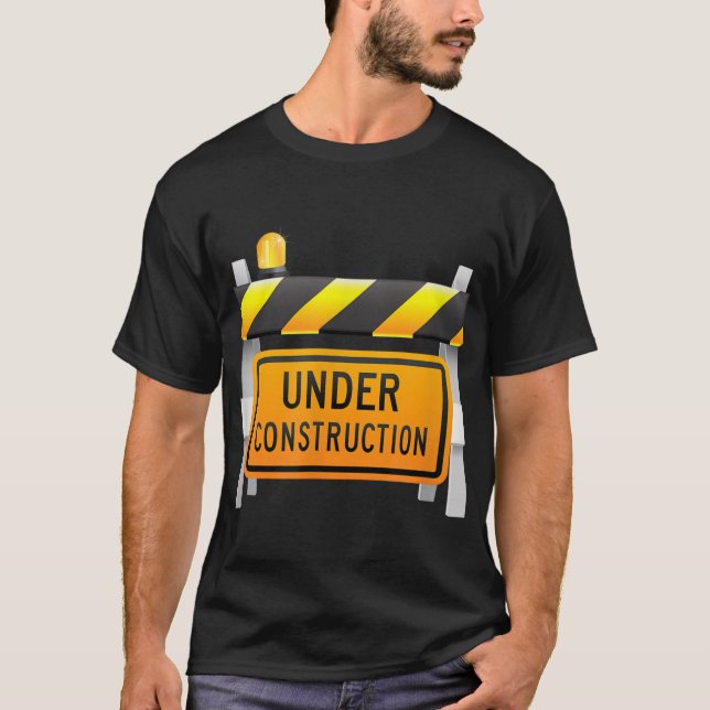 Camiseta Sob Sinal de Construção (Frente)