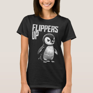 Camiseta Sobe A Resistência Aos Pinguins Sutil Anti-Protest