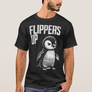 Camiseta Sobe A Resistência Aos Pinguins Sutil Anti-Protest