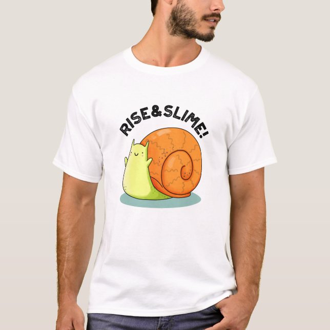 Camiseta Sobe E Slime Engraçada. (Frente)