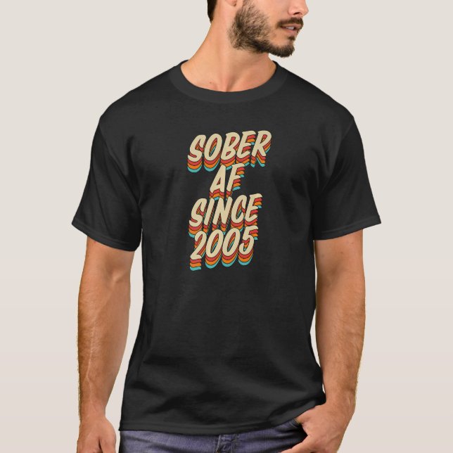 Camiseta Sober Af Desde 2005, Su, Partido Aniversário da So (Frente)