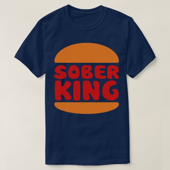 Camiseta Sober King (Frente do Design)