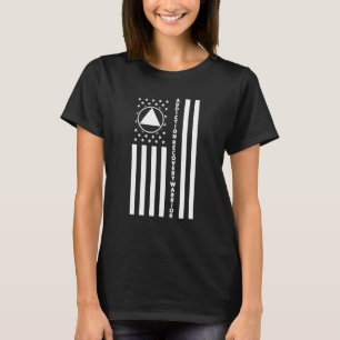 Camiseta Sobering do guerreiro de recuperação de vícios