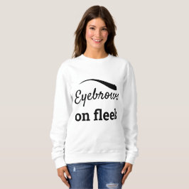 Camiseta sobrancelhas negras no estilo sem defeitos de tend