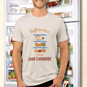 Camiseta Sobras São Minha Linguagem do Amor Divertido Dia d