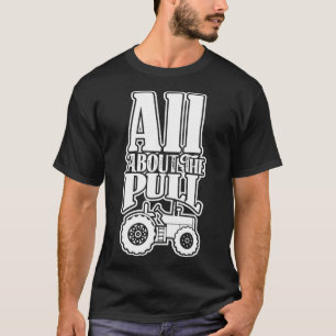 Camiseta Sobre A Design De Trator De Puxação Para Homens 