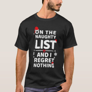 Camiseta Sobre A Lista Maldita E Não Lamento Nada De Xmas 2