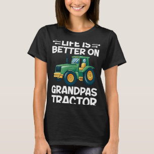 Camiseta Sobre a Vida Verde do Trator dos Avós