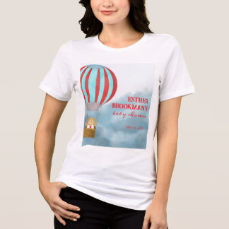 Camiseta Sobre as Nuvens Vindo Bebê Mãe para ser