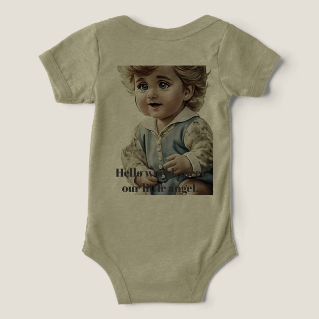 Camiseta Sobre Bella+Canvas Infantil Tri-blend (Verso do Design )
