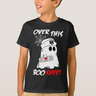 Camiseta Sobre Esta Enfermeira Fantasma De Boo Sheet