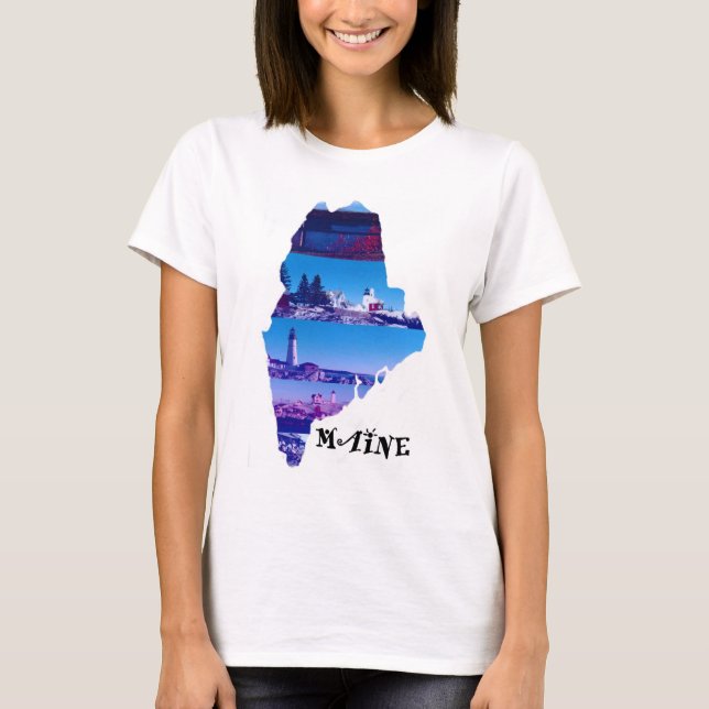 Camiseta Sobre Maine  (Frente)