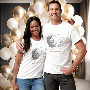 Camiseta Sobre O Chá de fraldas Neutro De Gênero Da Lua