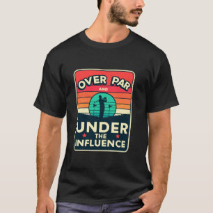Camiseta Sobre Par E Sob Influência Cerveja Bebendo Engraça