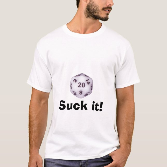 Camiseta sobre para morrer, sugue-o! (Frente)
