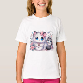 Camiseta Sobrecarga de gatinhos de cutena: Gato e cão de ol