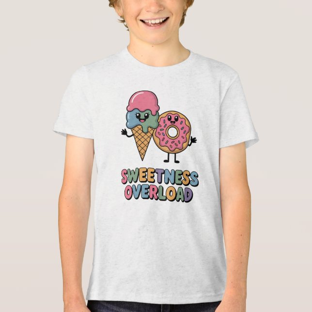 Camiseta Sobrecarga doce | ROSQUINHAS e SORVETES (Frente)