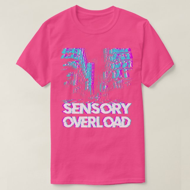 Camiseta sobrecarga sensorial autismo design (Frente do Design)