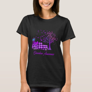 Camiseta Sobredosagem Borboleta Borboleta Fita Roxo