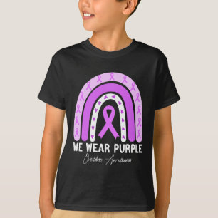 Camiseta Sobredosagem da Borboleta Mês Fita Roxa